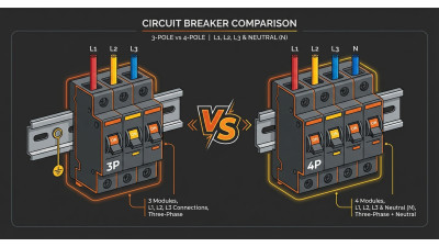 Триполюсні (3P) та чотириполюсні (4P) автоматичні вимикачі: каталог, ціни та як вибрати