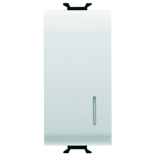 PUSH-BUTTON, 1M 1P NO 16A ILL LOC WHITE