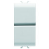PUSH-BUTTON, 1M DOUBLE NO 16A WHITE