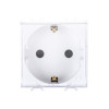 GER STD S.-OUT 2M 2P+E 16A WITH COVER WH