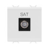 Розетка TV/SAT Chorusmart FEMALE CONN 2M глянцевий білий GEWISS