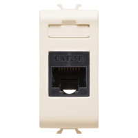 Розетка інтернет Chorusmart RJ45 1M CAT.5E UTP слонова кістка GEWISS