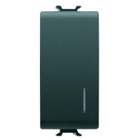 Перемикач 2-х позиційний під підсвітку Chorusmart 1M 1P 16AX чорний GEWISS