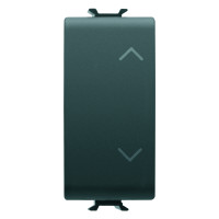 Перемикач 3-х позиційний Chorusmart 1M 1P 10AX UP-DOWN чорний GEWISS