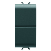 PUSH-BUTTON 1M DOUBLE NO 16A BLACK