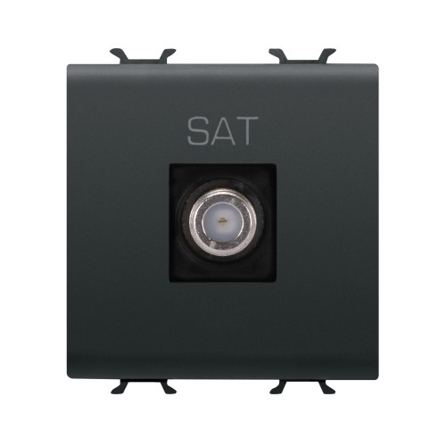 Розетка TV/SAT Chorusmart FEMALE CONN 2M чорний GEWISS