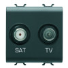 Розетка TV+SAT Chorusmart 2M чорний GEWISS