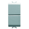 PUSH-BUTTON 1M DOUBLE NO 16A TITANIUM