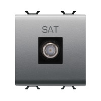 Розетка TV/SAT Chorusmart FEMALE CONN 2M титан GEWISS