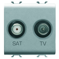 Розетка TV+SAT Chorusmart 2M титан GEWISS