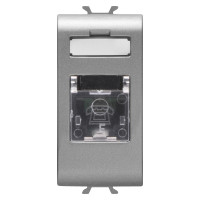 Розетка телефонна Chorusmart RJ11 1M титан GEWISS