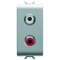 Розетка аудіо Chorusmart RCA 1M титан GEWISS