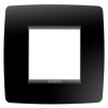 ONE INT. PLATE, 2-GANG, TONER BLACK