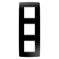 Рамка Chorusmart ONE 2+2+2M вертикальна тонер чорний GEWISS