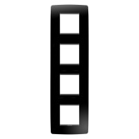 Рамка Chorusmart ONE 2+2+2+2M вертикальна тонер чорний GEWISS