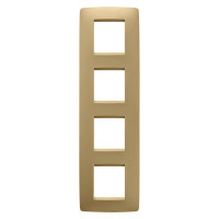 Рамка Chorusmart ONE 2+2+2+2M вертикальна золото GEWISS