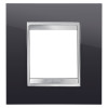 LUX INT. PLATE, 2-GANG, TONER BLACK