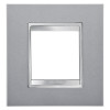 LUX INT. PLATE, 2-GANG TITANIUM