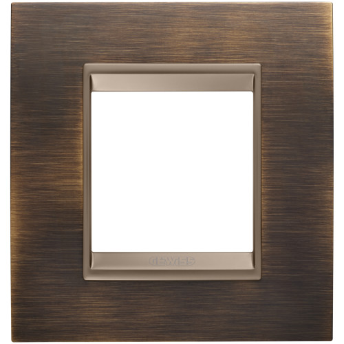 LUX INT. PLATE 2M MET.ANT.BRASS