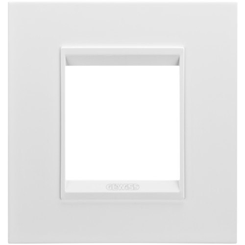 LUX INT. PLATE 2M METAL SAT.WHITE