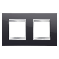 Рамка Chorusmart LUX 2+2M горизонтальна тонер чорний GEWISS