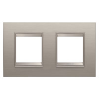 Рамка Chorusmart LUX 2+2M горизонтальна матовий алюміній GEWISS