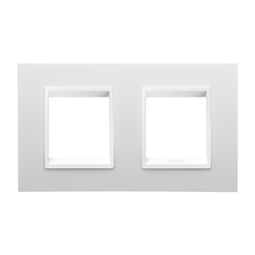 LUX INT. PLATE 2+2P O. MONOCHROME WHITE