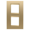 LUX INT. PLATE 2+2M V.MET.GOLD