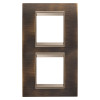 LUX INT. PLATE 2+2M V.MET.ANT.BRASS