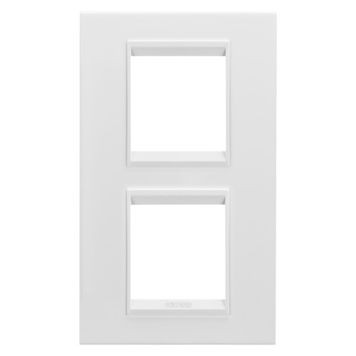 LUX INT. PLATE 2+2M V.MET.SAT.WHITE