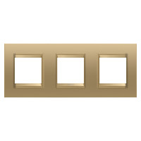 Рамка Chorusmart LUX 2+2+2M горизонтальна металева золото GEWISS
