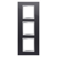 Рамка Chorusmart LUX 2+2+2M вертикальна тонер чорний GEWISS