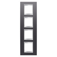 Рамка Chorusmart LUX 2+2+2+2M вертикальна сланець GEWISS