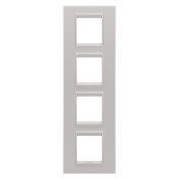 Рамка Chorusmart LUX 2+2+2+2M вертикальна металева натуральний беж GEWISS