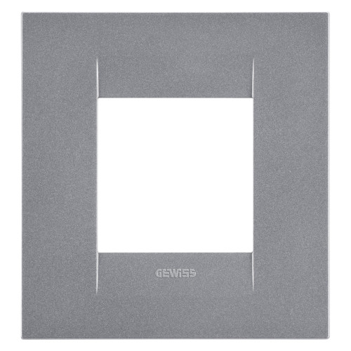 GEO INT. PLATE, 2-GANG, TITANIUM