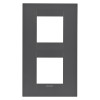 GEO INT. PLATE 2+2M V. SATIN BLACK