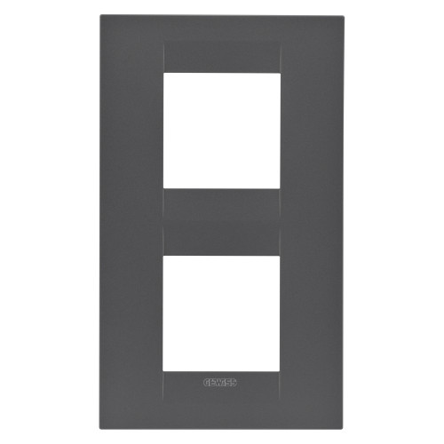 GEO INT. PLATE 2+2M V. SATIN BLACK