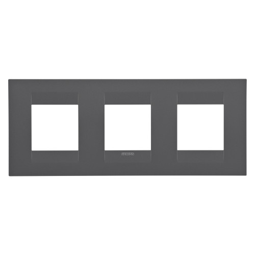GEO INT. PLATE 2+2+2G H. SATIN BLACK