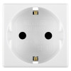 Розетка німецький стандарт 2P+E 16A 250В 2 модулі біла SYSTEM GEWISS