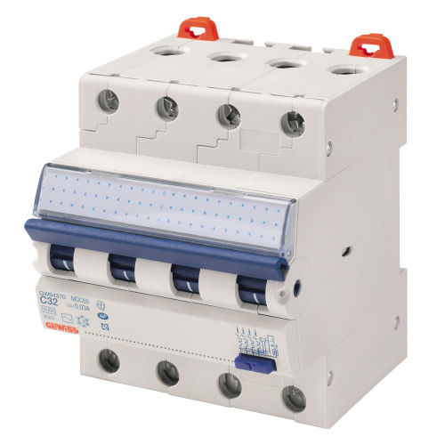 Диференційний автоматичний вимикач MDC60 4P C32 6кA A/0.03 4M GEWISS
