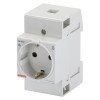 DIN RAIL SOCKET GER.STD -2P+E 16A - 2,5M