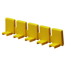 TEETH-COVER ROW FOR BUSBARS (5 CAPS)