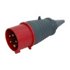 Portable plug 025 32A-6h 400V 3P+PE+N IP44 UEC
