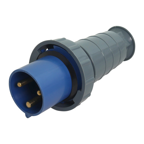 Portable plug 033 63A-6h 230V 2P+PE IP67 UEC