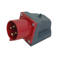 Station plug 524 32A-6h 400V 3P+PE IP44 UEC