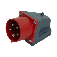 Station plug 525 32A-6h 400V 3P+PE+N IP44 UEC