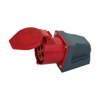 Socket station. 124 32A-6h 400V 3P+PE IP44 UEC