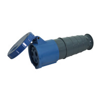 Portable socket 233 63A-6h 230V 2P+PE IP67 UEC