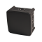 Коробка монтажна для відкритого встановлення 75х75х48 мм (зовн. 90х90х51 мм) IP54 чорна UEC