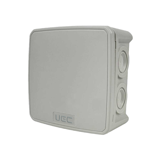 Коробка монтажна для відкритого встановлення 75х75х48 мм (зовн. 90х90х51 мм) IP54 сіра UEC